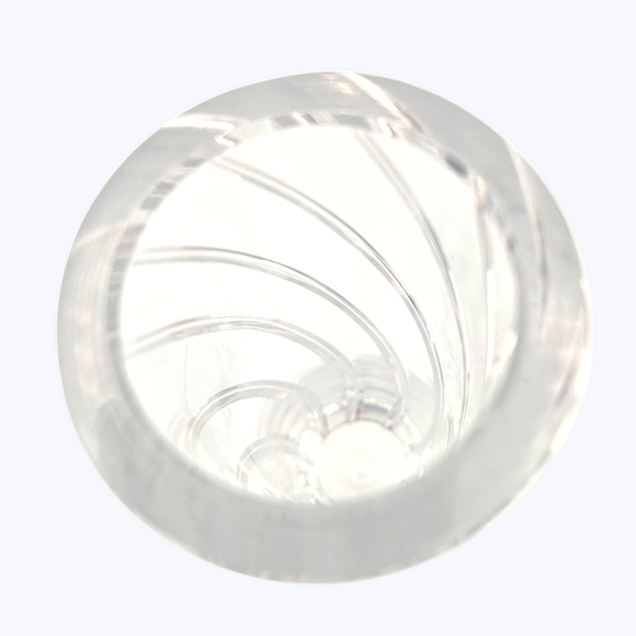 Tiffany & Co. Lead Crystal Bud Vase Cut Diamond Optic Swirl Design - Picture 4 of 8